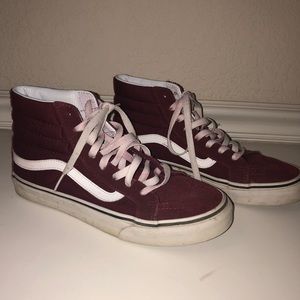 Vans maroon high top